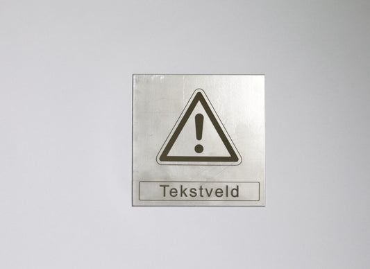 RVS Waarschuwingsplaatje