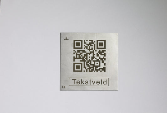 RVS QR-code plaatje
