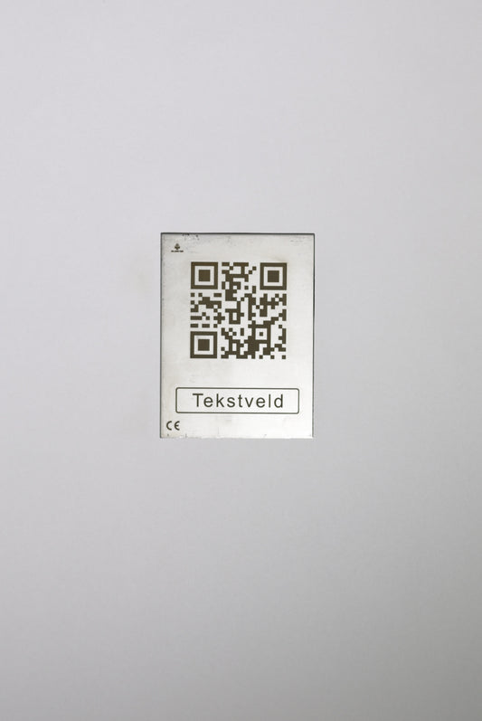 RVS QR-code plaatje