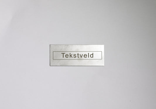 RVS Paneel naamplaatje